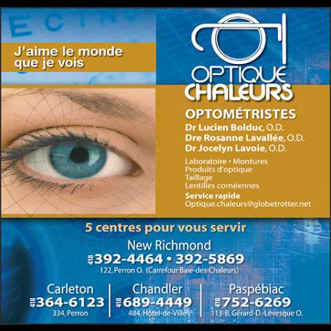 Clinique D'Optométrie Optique Chaleurs